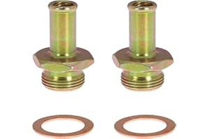 VIWEREL Carburetor Fuel Inlet Repair Fitting for Edelbrock 1400 Performer for Thunder for AVS Replace 1497 (Pack of 2)