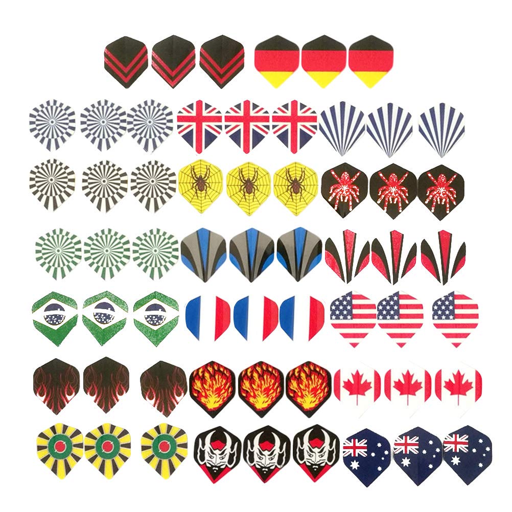 Garneck 60pcs Flights Standard Shape for Games