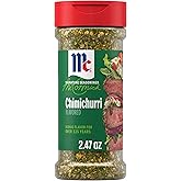 McCormick Seasoning, Chimichurri, Signature Seasonings, No MSG Added, Vibrant Parsley &amp; Zesty Garlic Flavor, Shake On, For Roasted Meats &amp; Veggies, Rice, Sauces &amp; Marinades, 2.47 oz