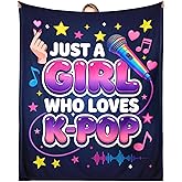 Kpop Valentines Merch Blanket Gifts for Girls - K Drama Kpop Gifts for Girls Teens Women, Korean Fans K-pop Gift for Girl Women Teens, Korean Stuff, K Pop Gift for Woman Throw Blanket 50x60in Blankets