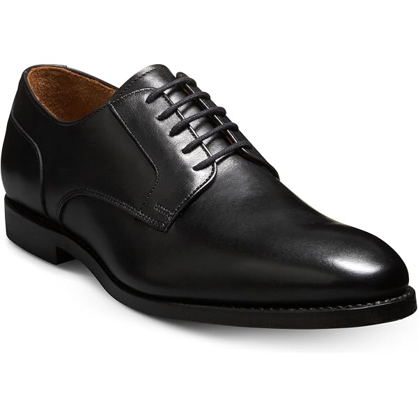 Chaussures De Ville Homme Allen Edmonds Byron - Oxford Bout Cap Toe Noir - Cuir - Taille 9 D US - Fabriqué USA