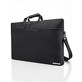 23.8-24 Inch Portable Monitor Sleeve, Water-Resistant Dustproof Case & Soft Lining with Multi-Carry Design (Handle/Shoulder Strap/Luggage Strap), Multi-Pocket Protective Bag for Monitor/Laptop/Tablet