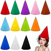 Pai Sence 12 Pcs Large Gnome Hats for Halloween Christmas Costumes Felt Dwarf Hats Elf Hat Party Decorations