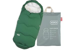 Voksi Explorer Stroller Footmuff, All Natural Wool and Down, Universal Fit, Multi Purpose Use, Designed in Norway, Stroller Bunting Bag
