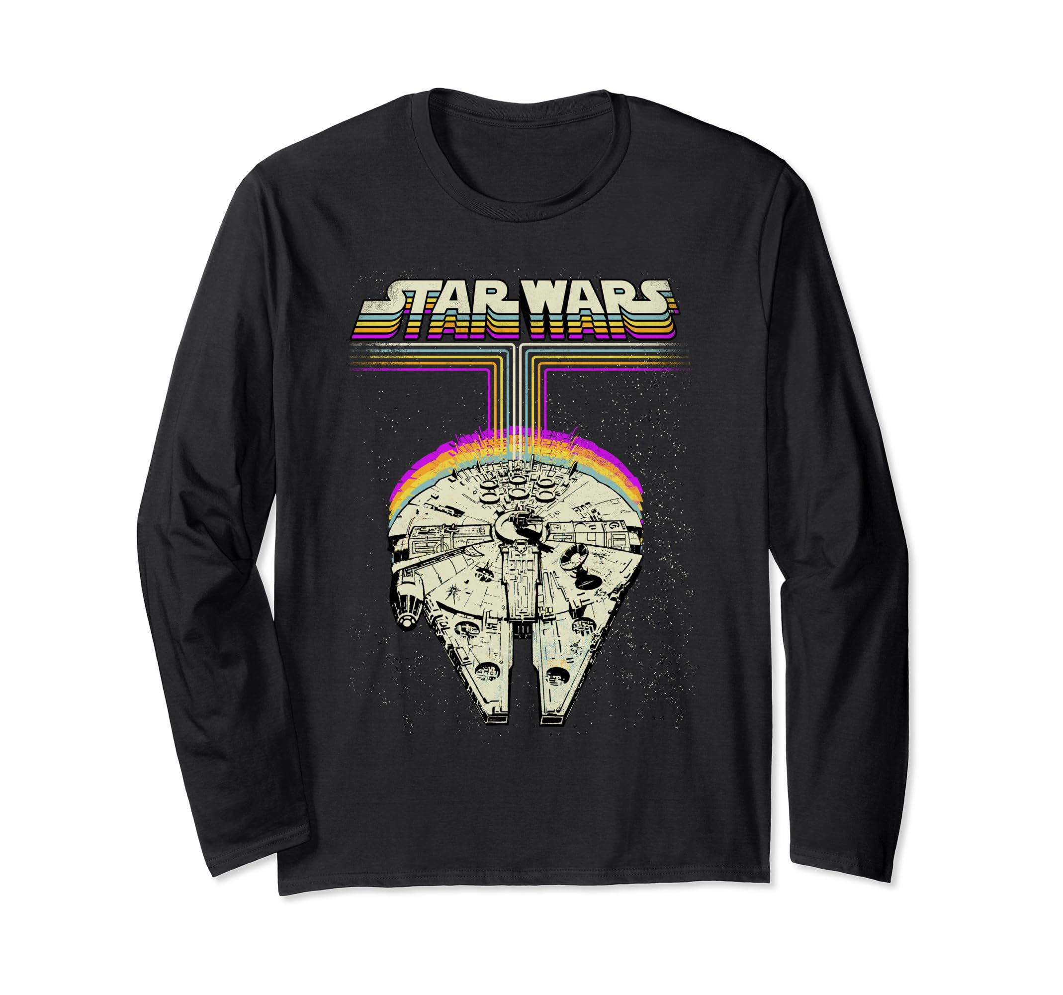Star Wars Millennium Falcon Bright Lasers Z1 Long Sleeve T-Shirt