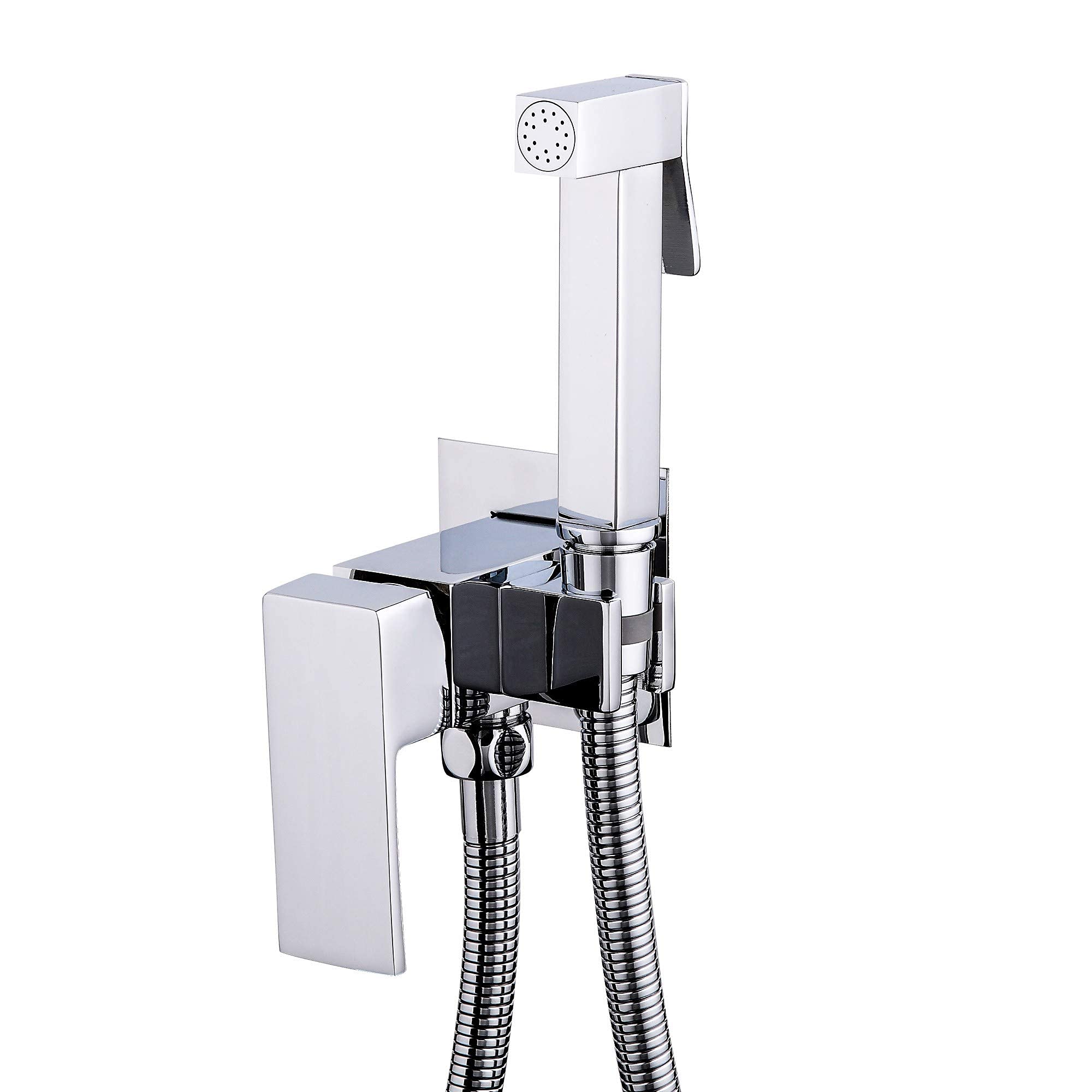 VALAZ Built-In Hygienic Bidet Tap Chrome Square – Cold and Hot Water