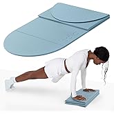 Bala Yoga Mat for Home Gym, Non-Slip Exercise Mat for Home Workout (12MM) | Compact Indoor Exercising Floor Mat for Stretching, Pilates, Aerobics &amp; Fitness - Travel Friendly Exercise Equipment