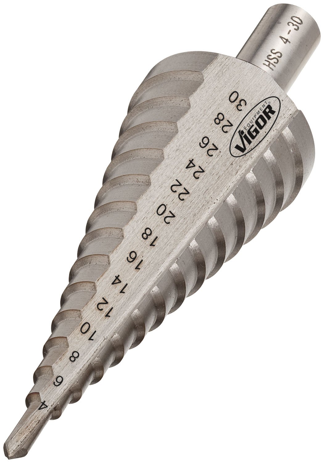 Vigor V2396 Hss Step Drill, 4 mm - 30 mm