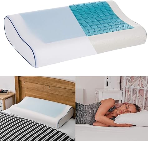 Fineway Contour Cooling Gel Pillow Orthopaedic Memory Foam Pillows