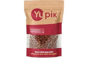 Yupik Raw Hazelnuts, 1 kg, Gluten-Free, Kosher, Filberts, Whole Nuts With Skin, Unsalted, Unroasted, Oil-Free, Source of Fibe