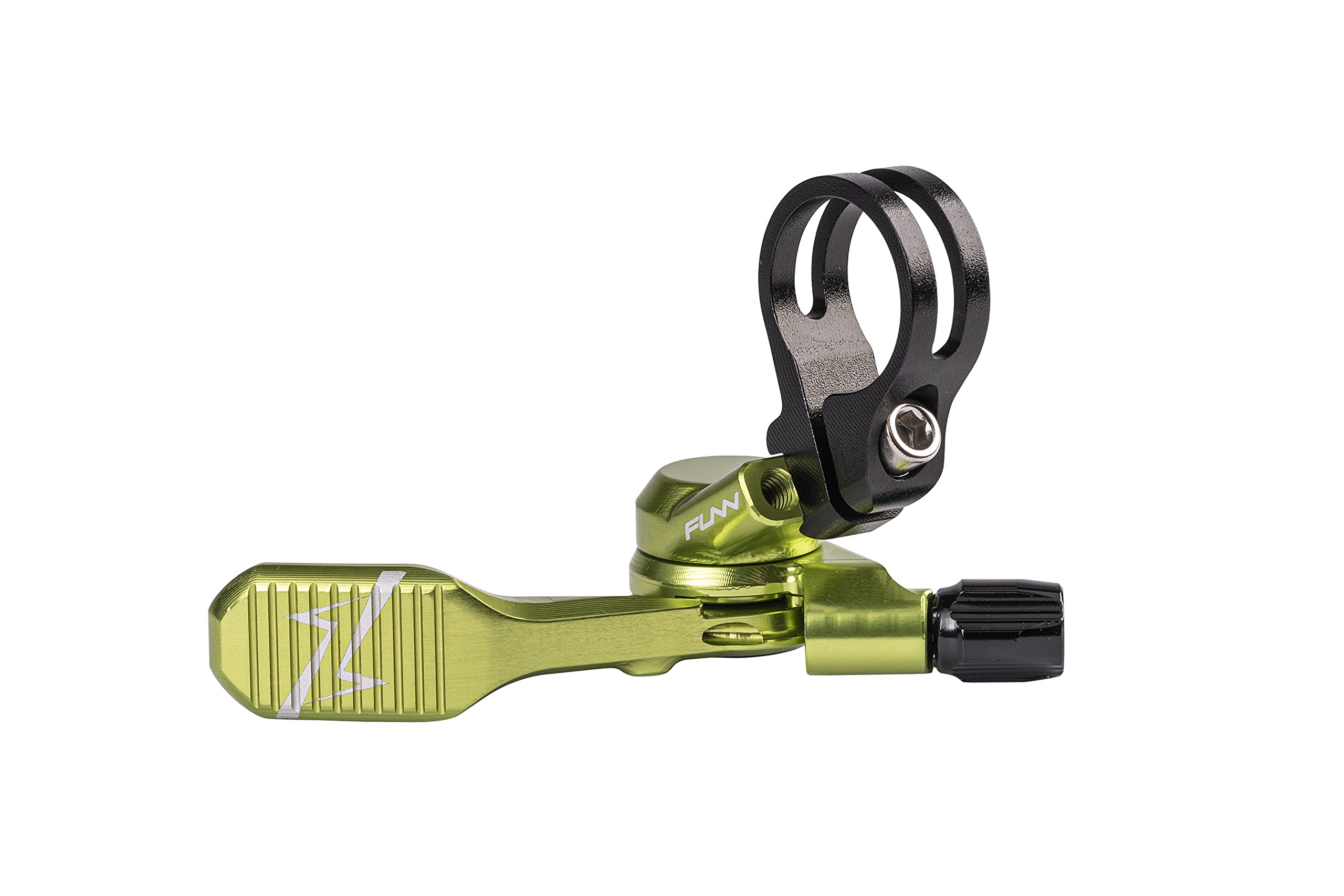 Funn UpDown Mountain Bike Dropper Seatpost 4 Way Mount CNC Remote Lever kit fits Both External and Internal Routing droppers, Smooth Action Easy-to-Use (Green)