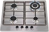 SIA 60cm Stainless Steel Digital Single Electric Oven And 4 Burner Gas Hob view 3