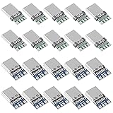 MELIFE 20pcs USB 3.1 Type-C Connector 24 Pins