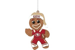 FOCO San Francisco 49ers NFL Gingerbread Man Holiday Ornament