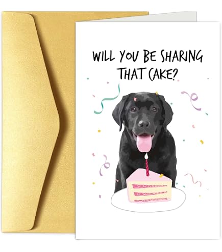 Lustige Geburtstagskarte Mit Labrador-Witz – Birthdays Are Good For You, Blanko Innen, Mit Umschlag, 15x15 Cm