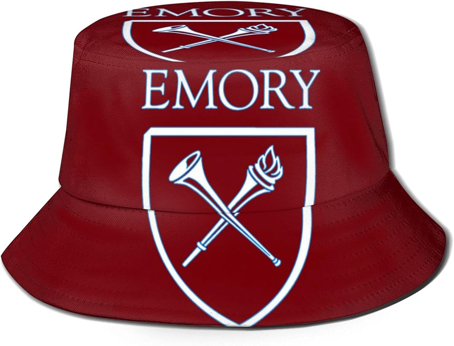 Emory University Bucket Hat Unisex Beach Hat Foldable Summer Travel Sun Hats Fisherman Cap for