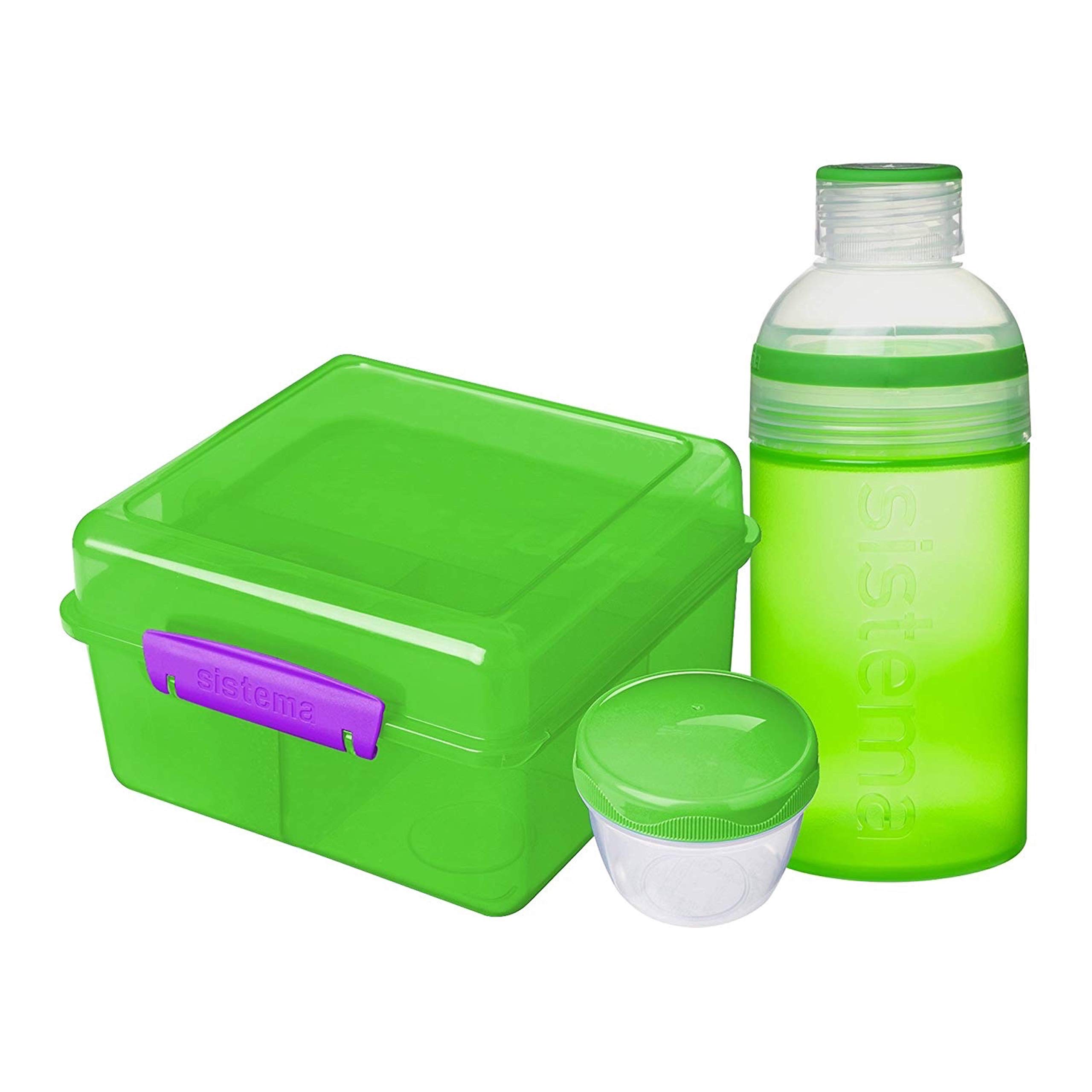 Sistema Lunch Collection Lunch Box and Bottle Pack, Color Received May