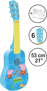 Lexibook Peppa Pig My First Guitar 6 Nylon 21 in Guide Blue Yellow K200PPLXB view 2