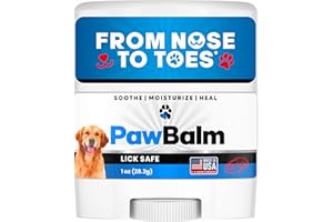 PLANOPAWS Lick Safe Dog Paw Pad Balm 1 Oz - Dog Nose Balm for Dry Nose - Safe Effective Paw Balm for Dogs to Fix Dry Cracked Paws - Dog Paw Protector from Heat, Sand, Snow - Easy to Use Paw Soother for Dogs