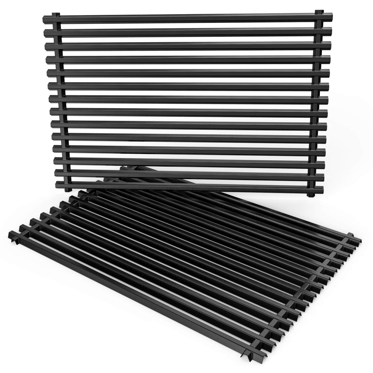 onlyfire Porcelain Enameled Steel Replacement Cooking Grill Grid Grates for Weber 7528 Genesis E and S 300 Series Models Grill, Set of 2