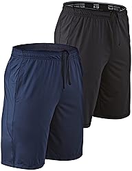 DEVOPS Men's 2-Pack Loose-Fit 10" Workout Gym