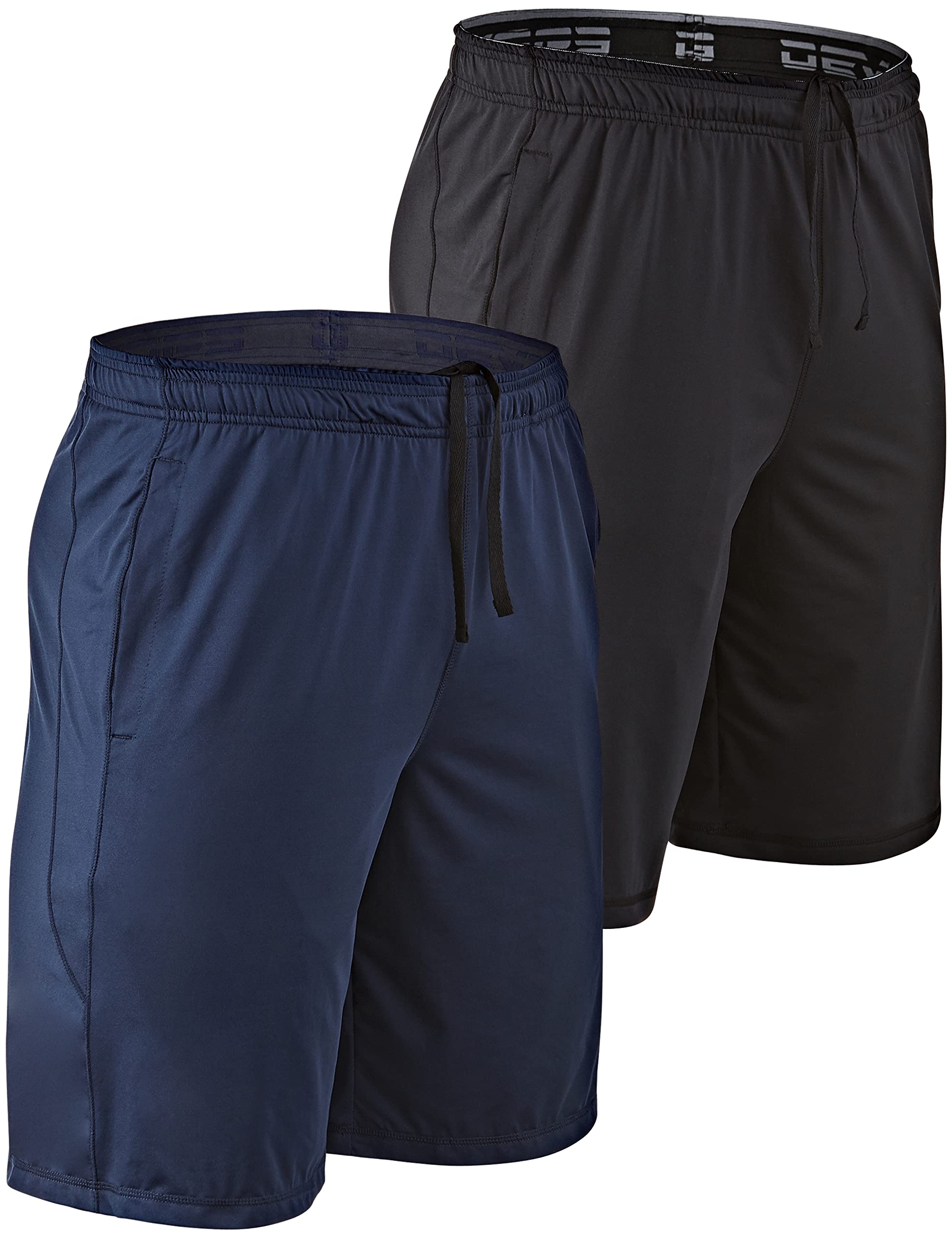 DEVOPS Men's 2-Pack Loose-Fit 10" Workout Gym