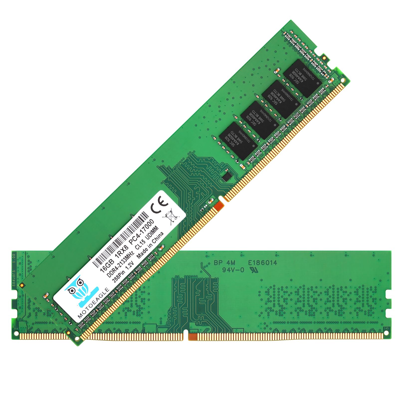 16GBx1 DDR4 2133MHz UDIMM PC4-17000 (PC4-2133P) CL15 DIMM 1Rx8 Non-ECC Desktop RAM Memory