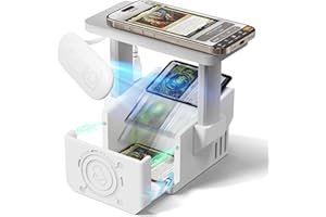 OSTENBIG Card Scanner Pro for Trading Cards – MTG & TCG Card Scanner Stand with LED Light and Magnetic Base, Quickly Scan and Price Check Unsleeved Collectible Cards, Compatible with ManaBox App