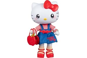 JAZWARES Hello Kitty® and Friends Premier 8-Inch Articulated Figure - Classic Hello Kitty® Series 1 Poseable Doll - Officially Licensed Sanrio Product - 6+