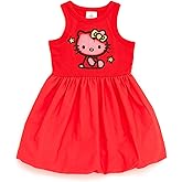 Hello Kitty Girls Bubble Ribbed Dress Toddler to Big Kid Sizes (2T - 14-16)