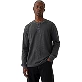 Gap Mens Long Sleeve Waffle Henley