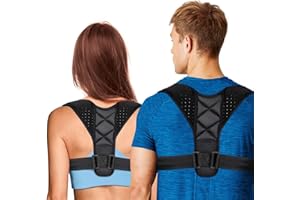 GXEGAUY Posture Corrector for Women & Men,Adjustable Back Posture Corrector,Breathable-Invisible Upper Back Brace Support and Providing Pain Relief from Neck,Shoulder, and Clavicle, Back Posture Corrector