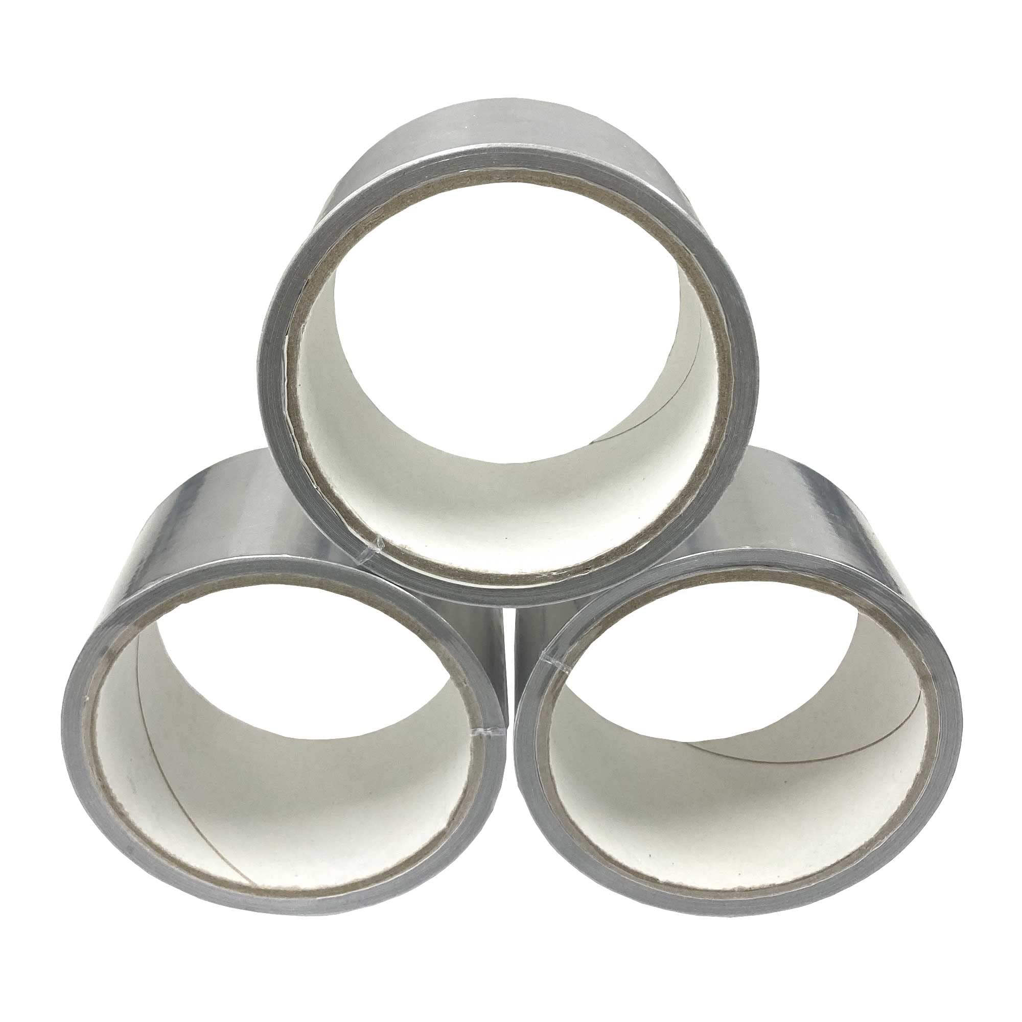 3 ROLLS OF METAL REPAIR ALUMINIUM DUCT TAPE 50MM x 10M