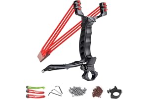 NISPOTDOR Slingshot, Slingshots for Adults Heavy Duty, Wrist Sling Shot for Adults Hunting, Professional Slingshots Kit with 100 Ammo Balls and 3 Rubber Bands