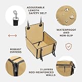 Wuglo Extra Stable Dog Car Seat with Seat Belt – Waterproof, 4 Straps view 5