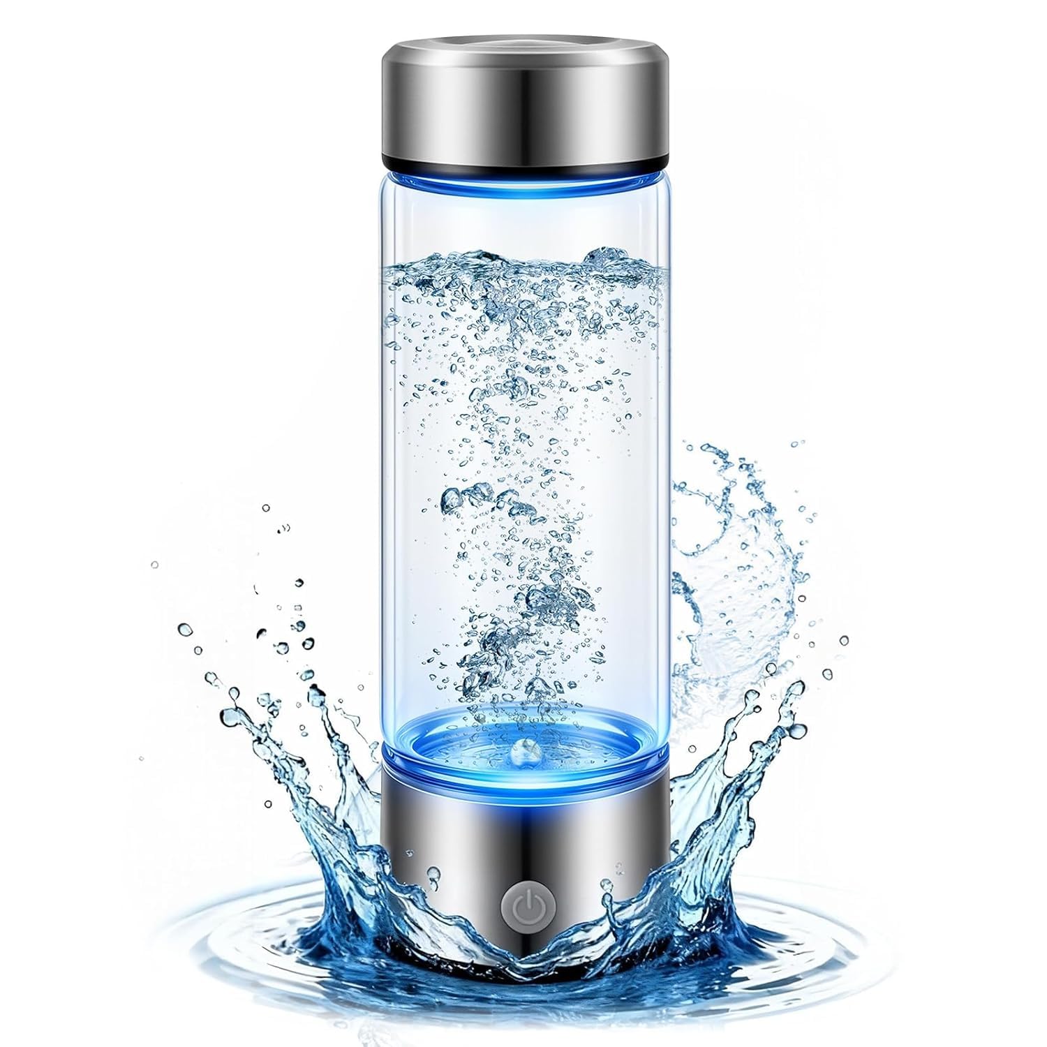 Photo 1 of Hydrogen Water Bottle Generator, High-Concentration Hydrogen Water Maker, Up to 4000 PPB, with SPE/PEM Technology, Portable USB Rechargeable for Home Office Travel Fitness Drinking