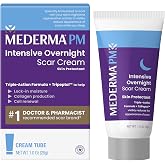 Mederma PM Intensive Overnight Scar Cream, Nighttime Scar Treatment, 1.0 oz | Clinically Shown, Advanced Treatment, Peptides &amp; Collagen, Works While You Sleep, Non-Greasy, Paraben-Free