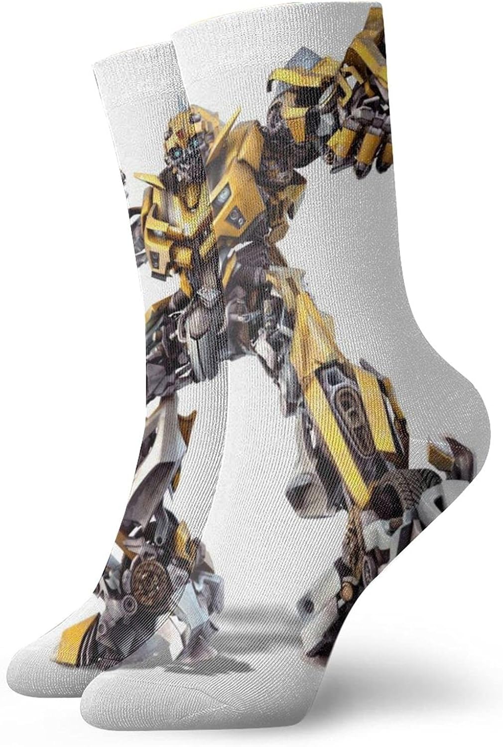 Movie Transformers Bumblebee Men's and Women's socks Leisure Cotton