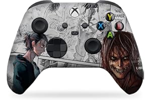 DreamController Attackk On Titan Custom X-box Controller Wireless compatible with X-box One/X-box Series X/S Proudly Customized in USA with Permanent HYDRO-DIP Printing (NOT JUST A SKIN)