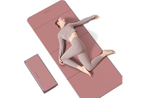 WOHAO 7-Fold Yoga Mat 70"x24" - 1/2 Inch Thick Folding Exercise Mat, Compact Non-Slip TPE Mat for Travel, Storage, Yoga & Home Gym, Lightweight & Portable