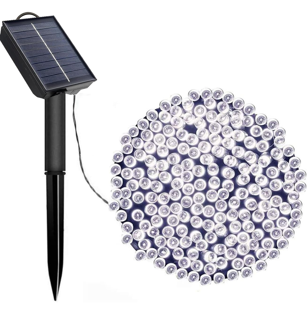 Solar String Lights Outdoor, Upgraded 120 LED Solar Fairy Light Waterproof Garden Light Christmas Tree Decorative Ornaments Gifts for Thanksgiving Wedding Party (Cool White) [Energy Class A++]