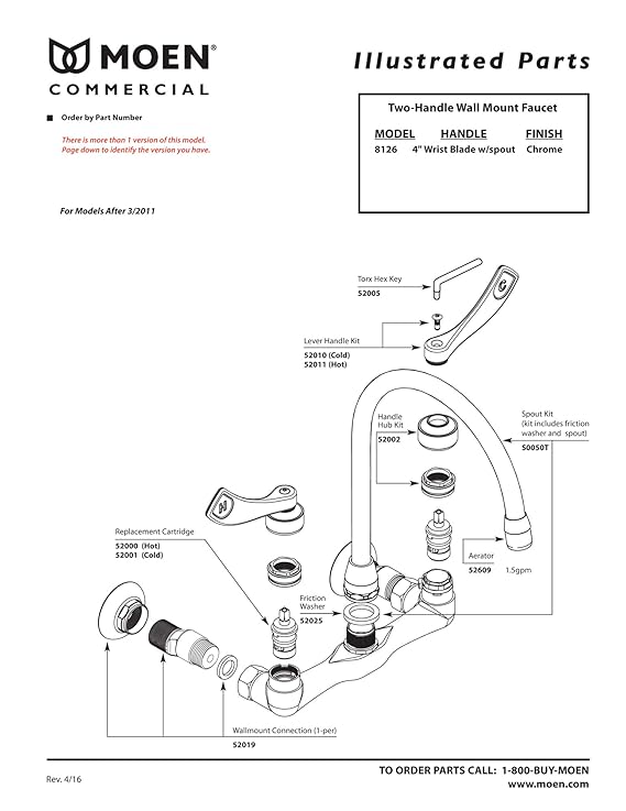 Moen A112 181 M Kitchen Faucet Parts | Kitchen Faucets