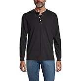 Lands' End Men's Super-T Long Sleeve Henley Shirt