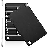 Hotop 2 Pcs Crypto Wallets and 1 Pcs Metal Plate Marking Pen, Cryptocurrency Wallets for Hardware Cold Backups Seed Storage f