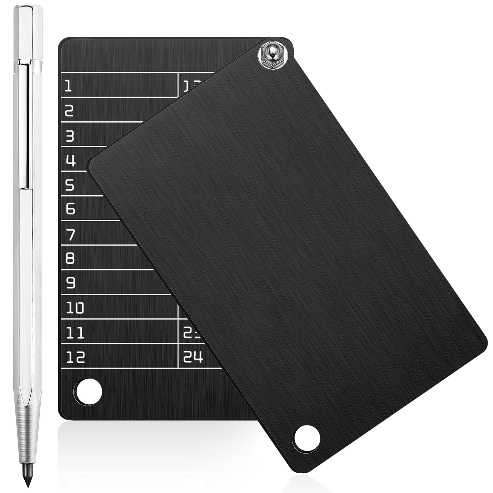 Hotop 2 Pcs Crypto Wallets and 1 Pcs Metal Plate Marking Pen, Cryptocurrency  Wallets for Hardware Cold Backups Seed Storage for Bitcoin Compatible with  Bip39 Hardware(Black) in Kenya | Whizz Security Lock Boxes