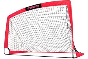 WEKEFON Soccer Goal 5' x 3.1' Portable Soccer Net with Carry Bag for Backyard Games and Training for Kids and Youth Soccer Practice, 1 Pack