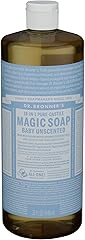 Dr. Bronners Baby Unscented Liquid Castile Soap, 32 FZ