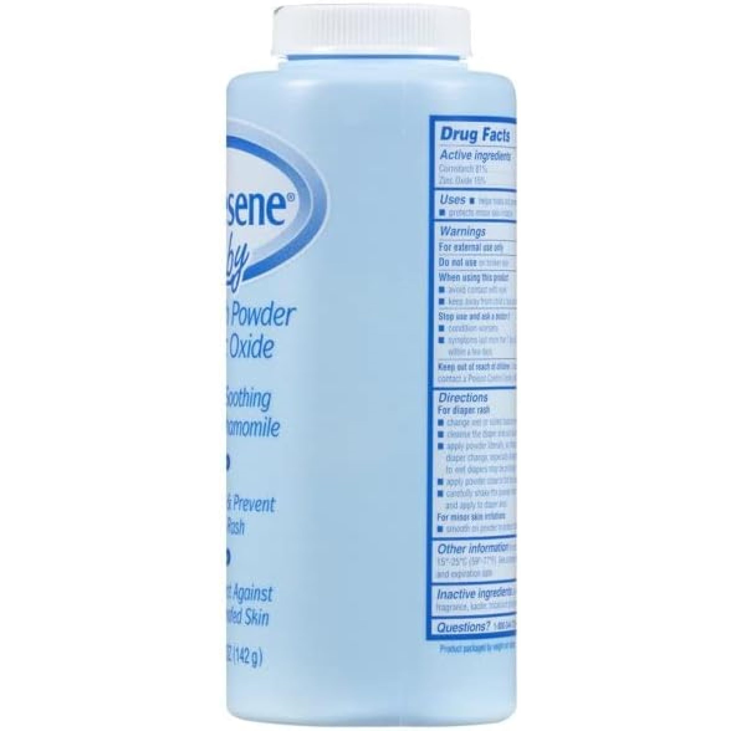 Caldesene Dry & Comfy Baby Powder with Zinc Oxide & Cornstarch, Free from Talc & Preservatives, 5 Oz., Pack of 6