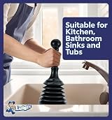 Luigi's Sink and Drain Plunger Black - Powerful Accordion Plunger for Sinks view 6