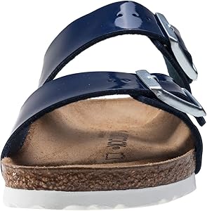 navy patent birkenstocks